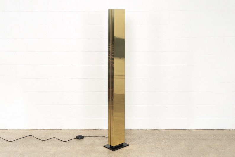 Mid Century Floor Lamp Modern George Kovacs Brass Skyser Vintage