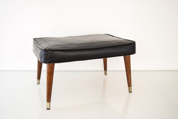 Mid Century Ottoman Mid Century Foot Stool Modern Ottoman Etsy