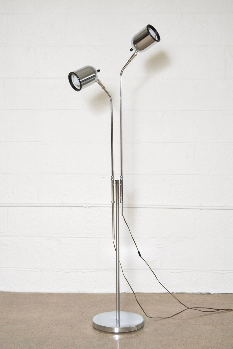 Mid Century Floor Lamp Mcm Vintage Modern Atomic Double Cone Chrome Lighting Home Living Intellistall Com Mid Century Floor Lamp Mcm Vintage, Mid Century Atomic Floor Lamp