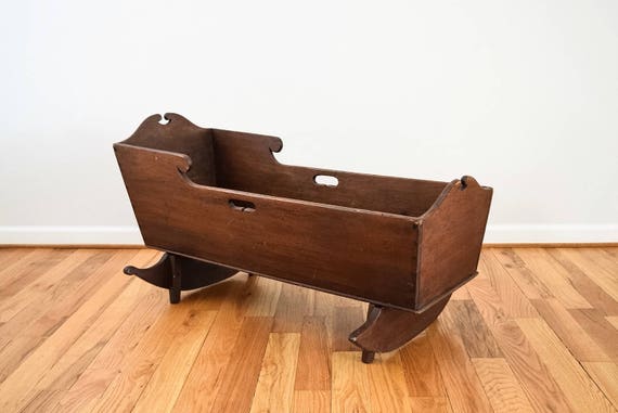 Primitive Antique Wooden Baby Cradle Cheap Online