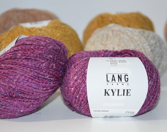 159,-/1kg + KYLIE by Lang Yarns - alle kleuren, 50g = 150 m, gripvast en fantastisch zomergaren met gevlekt effect