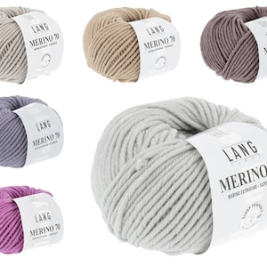 MERINO 70 by Lang Yarns - all colors, 50g=70 m, wool, merino, merino yarn, yarn, for crocheting and knitting