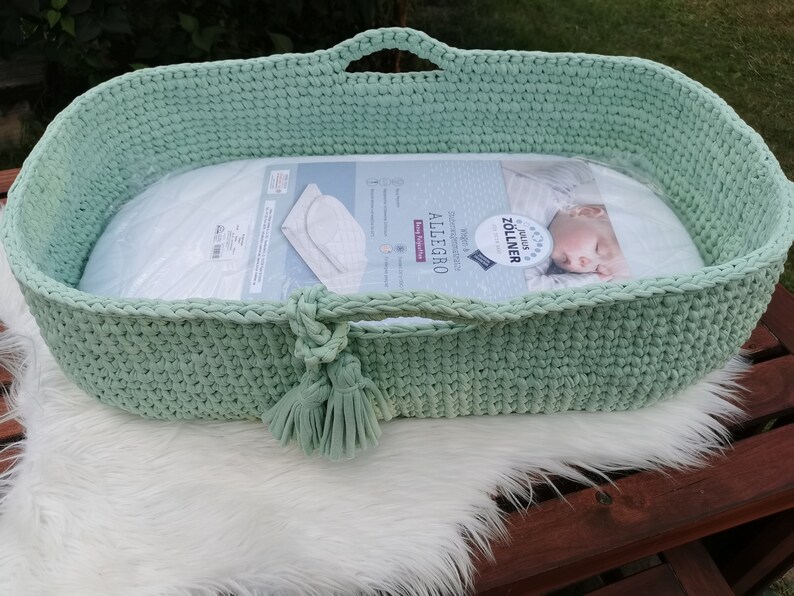 Wooden floor and mattress for Moses baskets 70 x 34.5 cm inner Etsy