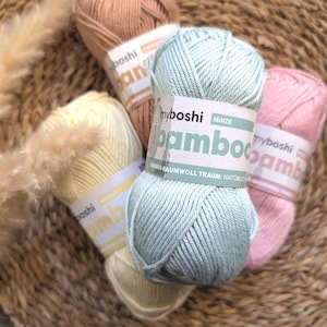 myboshi BAMBOO Bambus Bambusgarn nachhaltige Wolle Garn Babywolle Babyhaut hautverträglich wärmeregulierend Ökotex-zertifiziert fürs Baby