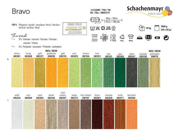 - 50 g // ca 08289 133 m Wolle FRESIE BRAVO von Schachenmayr