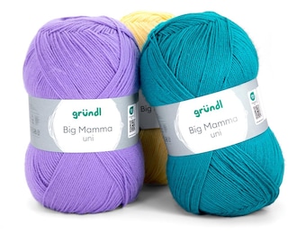 BIG MAMMA - 400g = 1040m, giant ball of yarn from Gründl, 100% polyacrylic, Öko-Tex certified yarn, for crocheting and knitting