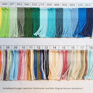 CARINA uni und color von G-B alle Farben, 50g125m, 100% Baumwolle, mercerisiert, gasiert, Baumwollgarn Öko Tex Standard Bild 8