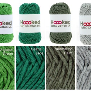 25, / 1kg HOOOKED Soft Cotton, in all colors, 50g 85 m, for crocheting and knitting perfect for clothes and amigurumis, 100% recycled image 8