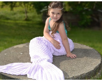 CROCHET INSTRUCTIONS Crochet mermaid blanket + AQUARIA + in 12 sizes with detailed size chart, instructions in German