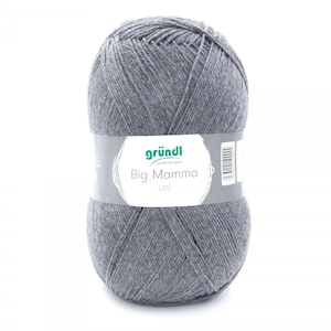 27.38 /1kg + BIG MAMMA - 400g = 1040 m, giant ball by Gründl, 100% polyacrylic, Oeko-Tex certified yarn, for crocheting and knitting