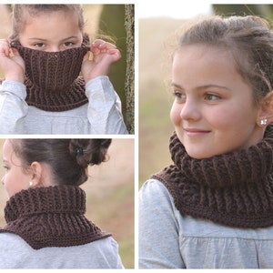 CROCHET PATTERN + COZY + tube scarf collar scarf collar turtleneck for any yarn and any size Instructions in German