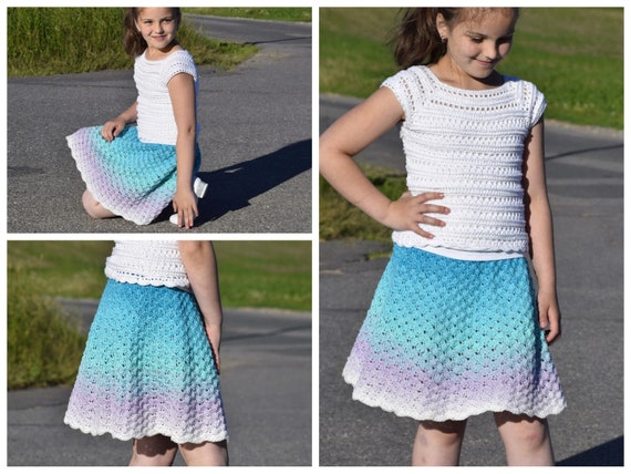 CROCHET INSTRUCTIONS SELMA Crochet Summer Skirt for a Bobble Adaptable to All Sizes Crochet Skirt Instructions in German Etsy Ireland