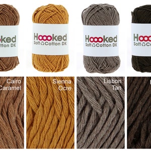 25, / 1kg HOOOKED Soft Cotton, dans toutes les couleurs, 50g 85 m, pour le crochet et le tricot parfait pour les vêtements et amigurumis, 100% recyclé image 10