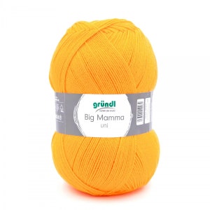 27.38 /1kg + BIG MAMMA - 400g = 1040 m, giant ball by Gründl, 100% polyacrylic, Öko-Tex-certified yarn, for crocheting and knitting