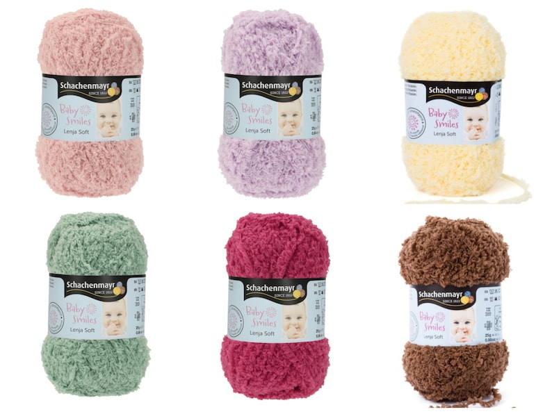 79,60 /1kg Baby Smile LENJA SOFT Schachenmayr alle Farben, 25g85m, Wolle, Polyacryl, Garn, zum Häkeln und Stricken, Pelzgarn Bild 1