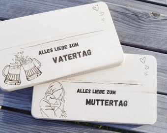 Frühstücksbrettchen, Schneidbrettchen, Muttertag oder Vatertag, schöne Geschenkidee