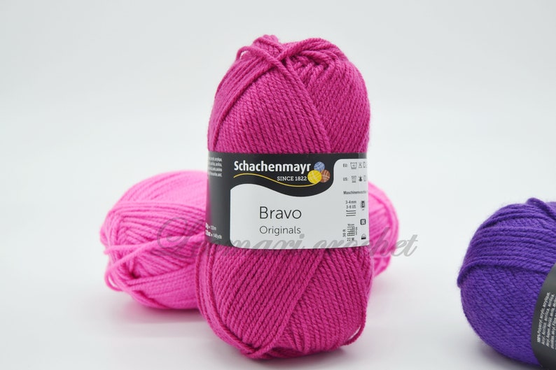 33, EUR /1kg BRAVO Schachenmayr all colors, 50g133 m, easy-care polyacrylic, for crocheting and knitting image 4