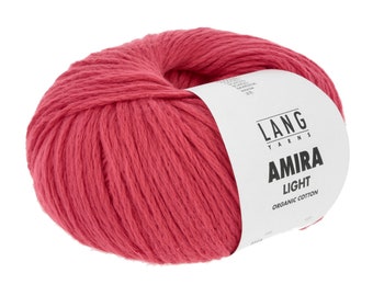 199-/1kg + NEW + AMIRA LIGHT by LangYarns - all colours, 50g=140 m, 100% cotton, perfect for allergy sufferers and sensitive skin, for crochet