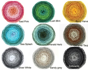 31.96 / 1kg + HOOOKED Wavy Blends all colors, 250g = 260 m, for crocheting/knitting for bags and home accessories, 100% recycled
