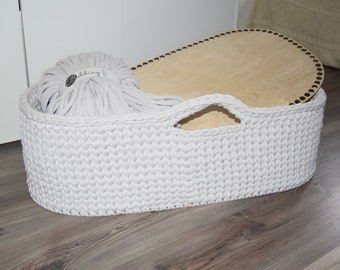 Wooden base for crocheting for wrapping baskets for textile yarn or JUMBO BOBBINY, wooden plate, wooden base, base plate, storage basket, dog basket