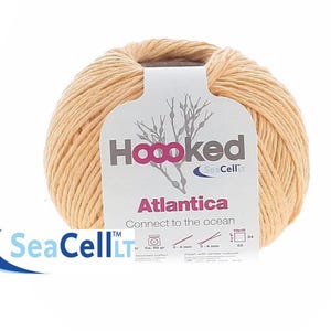 ATLANTICA SEACELL by Hoooked sustainable from seaweed, cotton, recycled cotton, yarn for crocheting and knitting