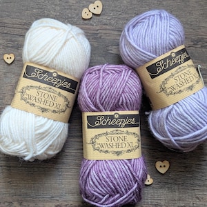 Scheepjes Stone Washed XL – extra dickes Denim-Look Garn 75m × 50 g • superbulk für Decken, Pullover & Heimdekoration