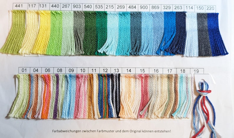 CARINA uni und color von G-B alle Farben, 50g125m, 100% Baumwolle, mercerisiert, gasiert, Baumwollgarn Öko Tex Standard Bild 9