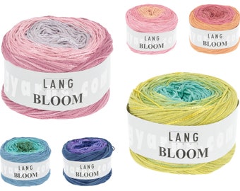 120,-/1kg + BLOOM + von Lang Yarns neue Farben - Lauflänge 450m = 150g, toller Farbverlauf, Sommergarn mit Effekt