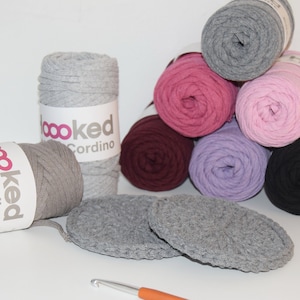 NEW + CORDINO von HOOOKED, Cordgarn in Wunschfarbe 100g = 54m, perfekt für Taschen und Wohnaccessiores. 100%  recycelt