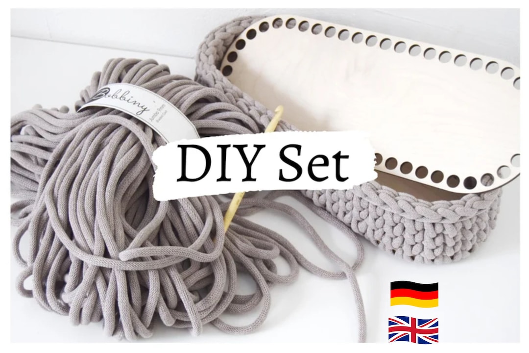 QOCUILC Häkelkorb Böden 6er Set - Holzrahmen Oval Und Rund Für DIY Körbe