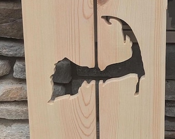 Exterior Cape Cod Shutter made of Pine perfect for your Cabin, cottage, or beach house great rustic northwoods decor