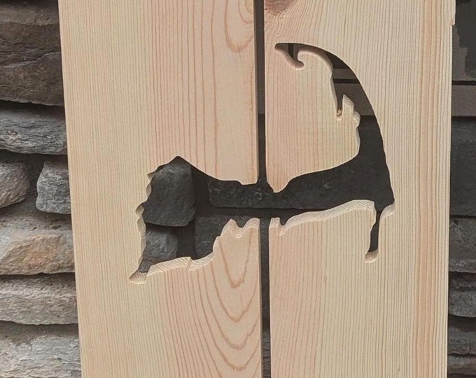 Exterior Cape Cod Shutter made of Pine perfect for your Cabin, cottage, or beach house great rustic northwoods decor
