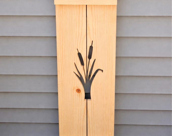 Cattail Exterior Shutter: Customize your shutter height, and design (price per shutter. Includes shipping)