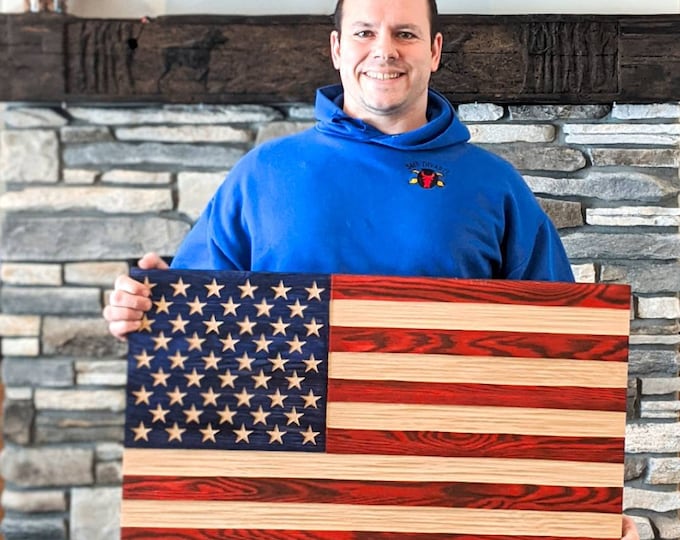 American Flag wall art, best selling items handmade, carved rustic flag, Veteran gifts, rustic wall decor, police wedding gift, military