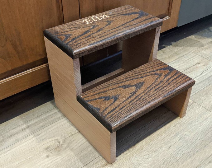 Kid's Step Stool, Farmhouse Stool, Toddler Stool, Wooden Step Stool, Wooden Stool, Kitchen Helper, Toddler step, Child Stool, Bathroom stool