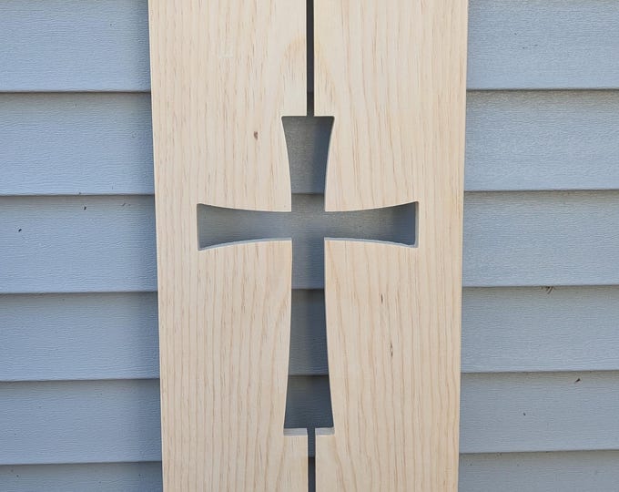 Exterior Cross Shutter : Customize your shutter height and width