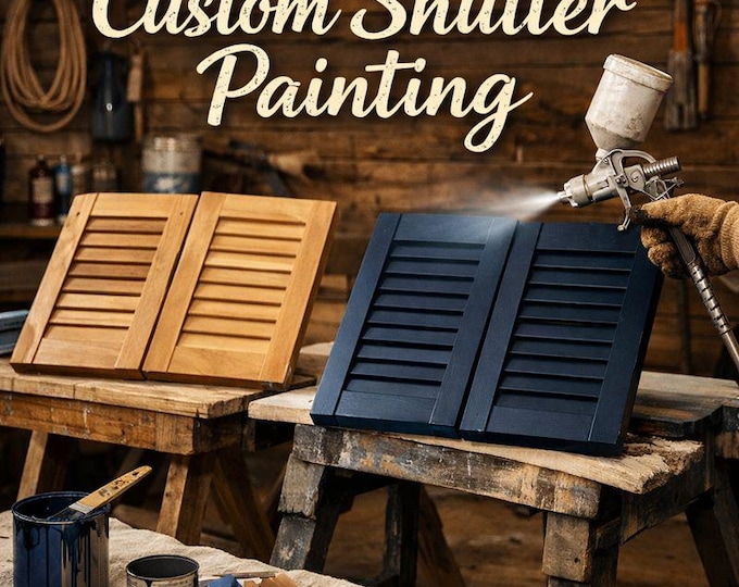 Upgrade your shutter order with Custom painting.