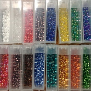 Honeyhandy Polypropylene Plastic Bead Containers, Flip Top Bead