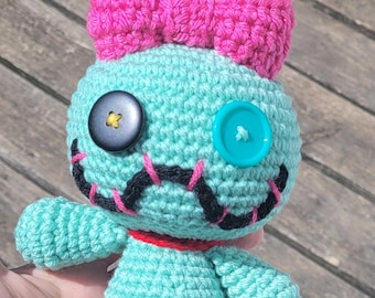 Crochet Scrump Doll: Lilo and Stitch Plush, Handmade