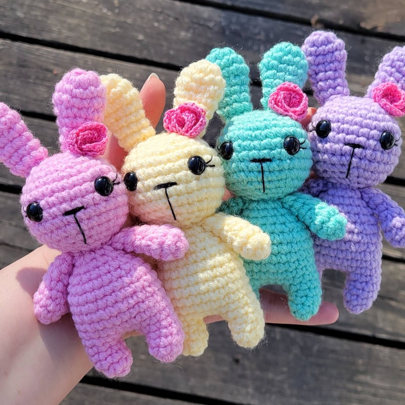 Crochet Bunny Doll, Amigurumi Bunny, Rabbit Plushy, Bunny Toy, Bunny Rabbit