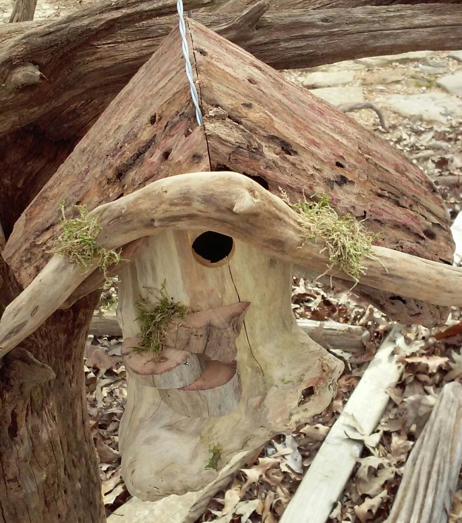 Rustic Driftwood Birdhouse Etsy