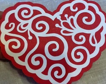 Adorable, customizable heart Valentine cards