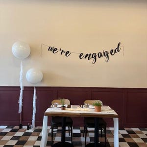 Custom Garland Banner for special events - Wedding, engagement, birthday, valentines