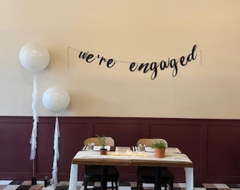 Custom Garland Banner for special events - Wedding, engagement, birthday, valentines