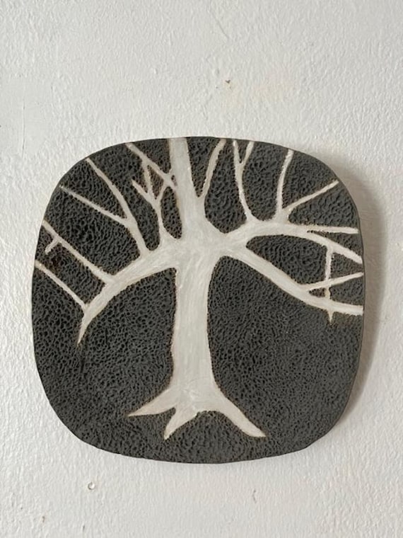 Tree Shining in Moonlight Ceramic Art