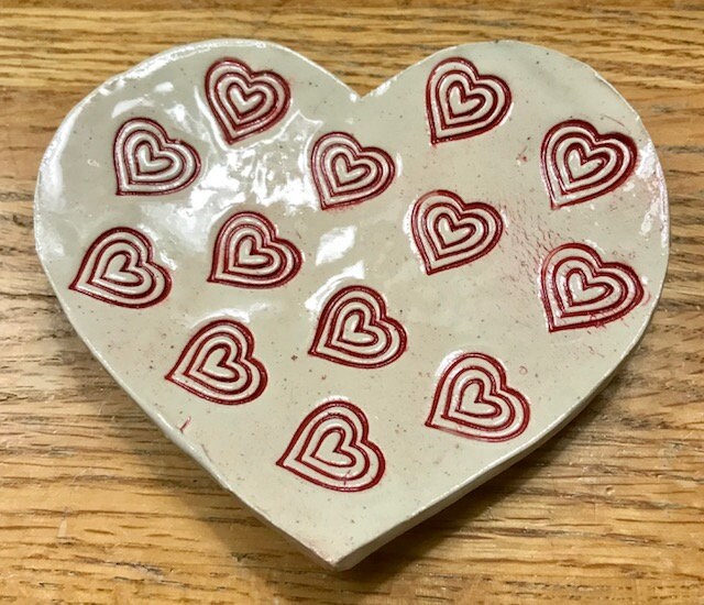 Be Mine Valentine Lovely Ceramic Heart Plate