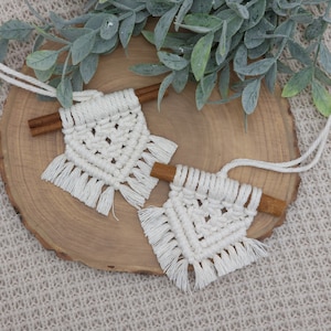 Boho Rearview Mirror Accessories, Essential Oil Diffuser, Boho Car Air Freshener, Macramé Diffuser