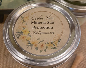 Mineral Sun Protection / Broad Spectrum SPF 20 / Waterless / 5 Ingredients / 8oz