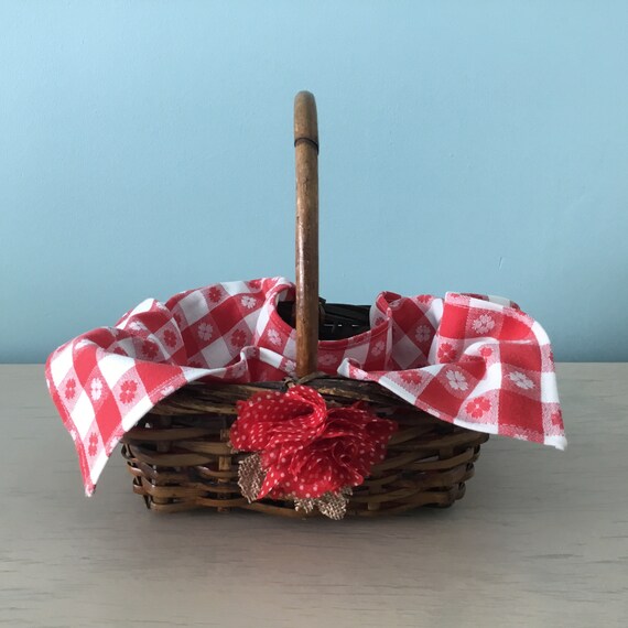 little red riding hood brown woven basket for older girl or etsy etsy