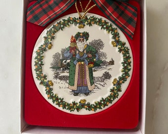 Spode Christmas Tree Ornament/British Santa/Santa’s Around The World/First In Series/Ready To Ship